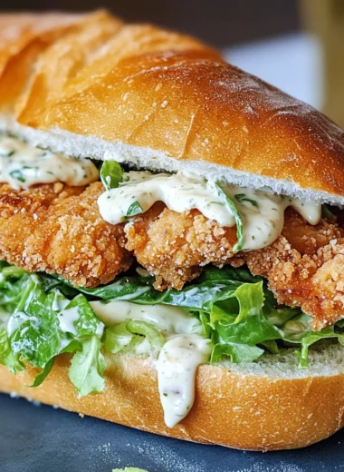 Crispy Chicken Caesar Sandwich