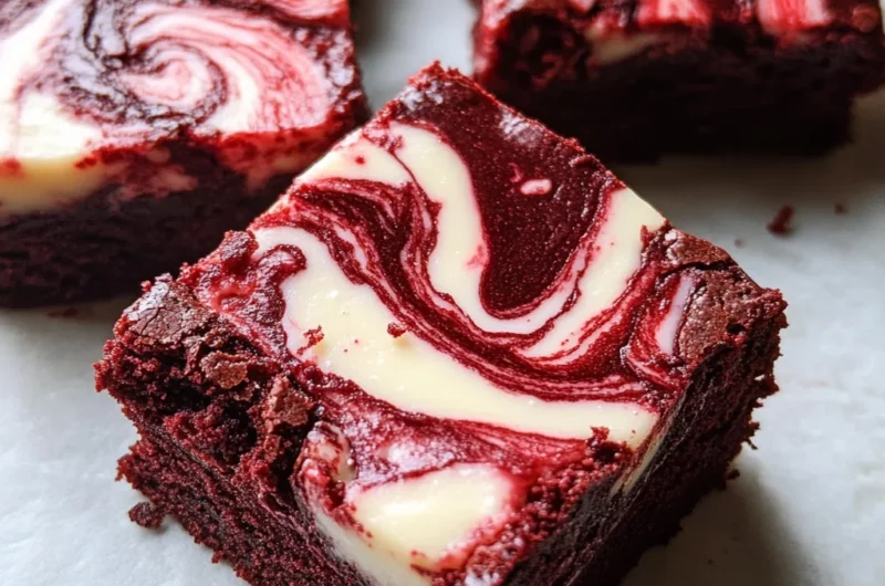 Decadent Red Velvet Cheesecake Brownies
