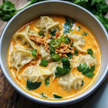Delicious Curry Dumpling Soup