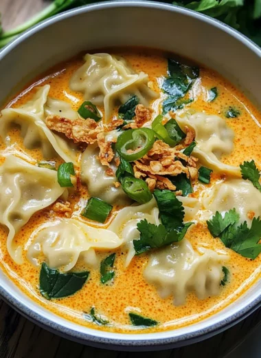 Delicious Curry Dumpling Soup