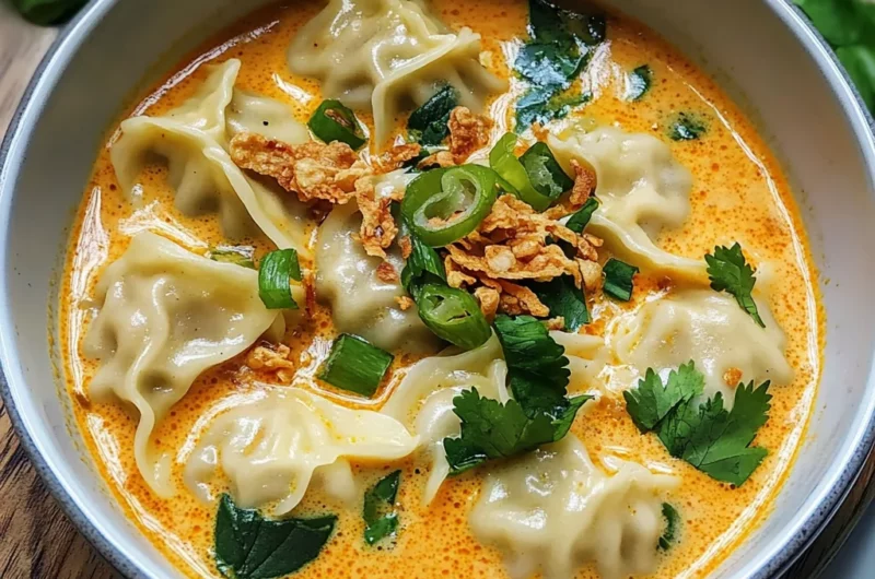 Delicious Curry Dumpling Soup