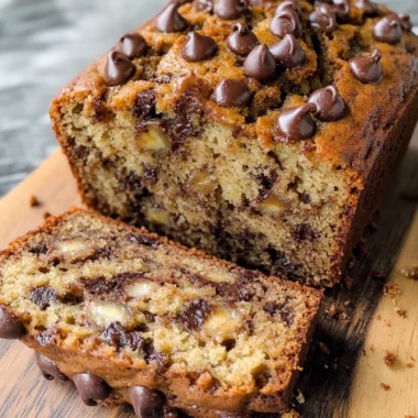 Easy Chocolate Chip Banana Bread