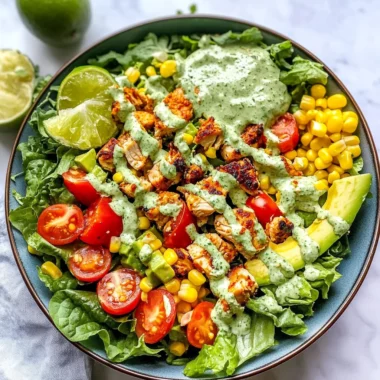 Easy Cilantro Lime Chicken Taco Salad