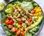 Easy Cilantro Lime Chicken Taco Salad