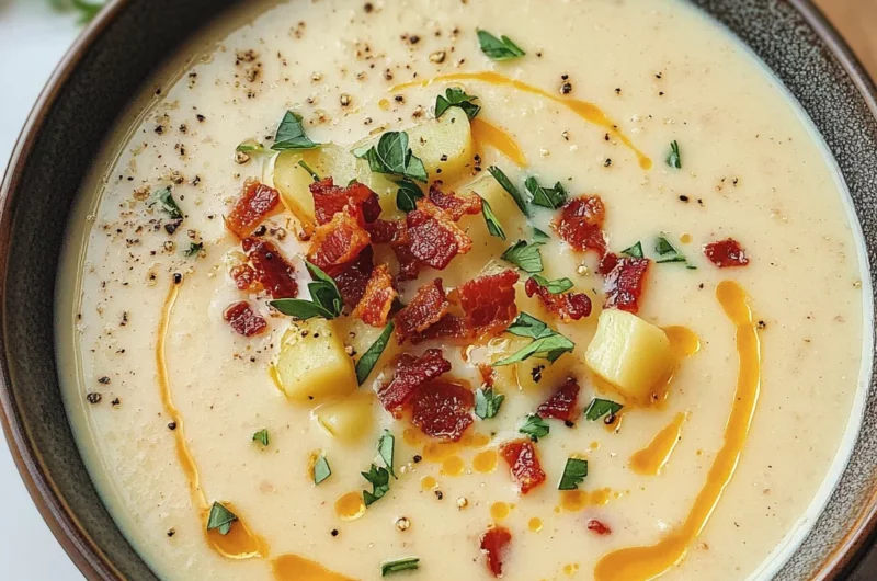 Easy Roasted Garlic Soup