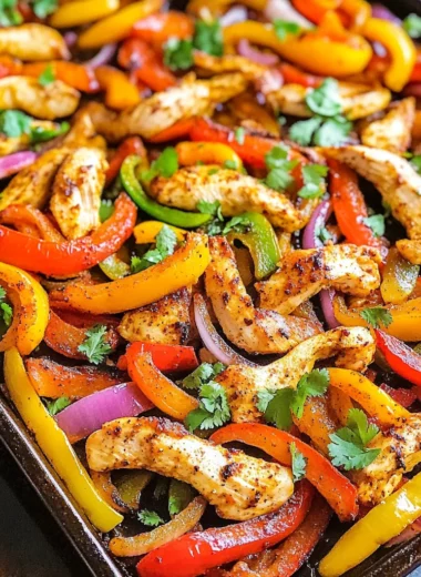 Easy Sheet Pan Chicken Fajitas (Ready in 30 Minutes!)
