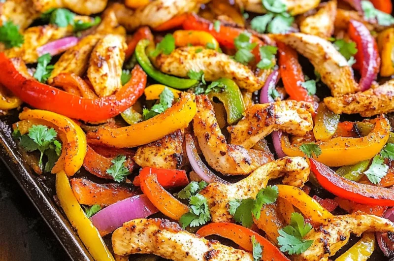 Easy Sheet Pan Chicken Fajitas (Ready in 30 Minutes!)