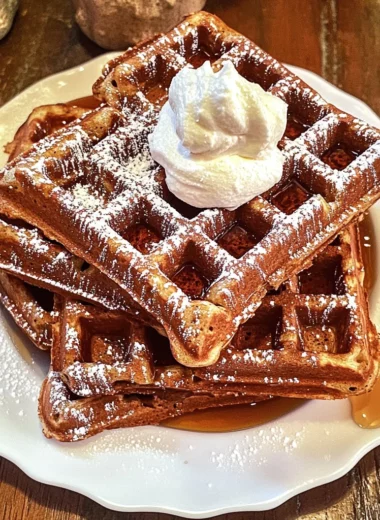 Gingerbread Waffles