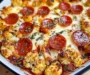Keto Cauliflower Pizza Casserole