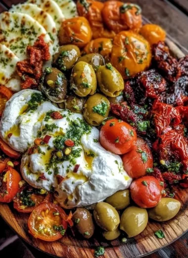 Mediterranean Burrata Board