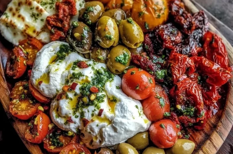 Mediterranean Burrata Board