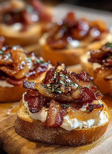 Million Dollar Bacon Crostini
