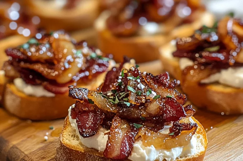 Million Dollar Bacon Crostini