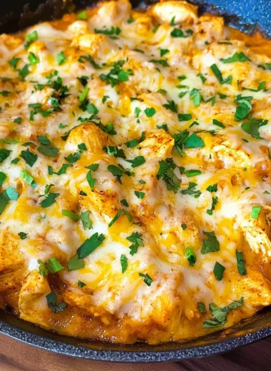 One Pot Low Carb Chicken Enchilada Skillet