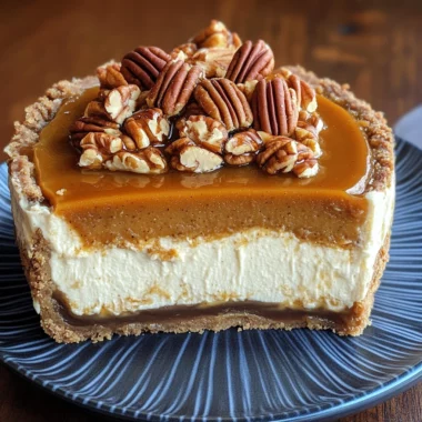 Pecan Pie Pumpkin Cheesecake