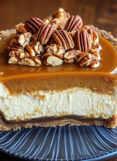 Pecan Pie Pumpkin Cheesecake
