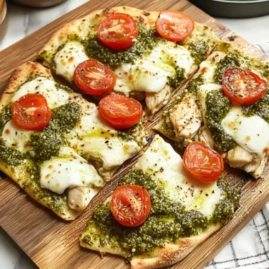 Pesto Chicken Flatbread: A Delicious and Easy Recipe for Dinner
