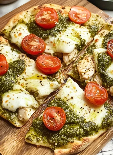 Pesto Chicken Flatbread: A Delicious and Easy Recipe for Dinner
