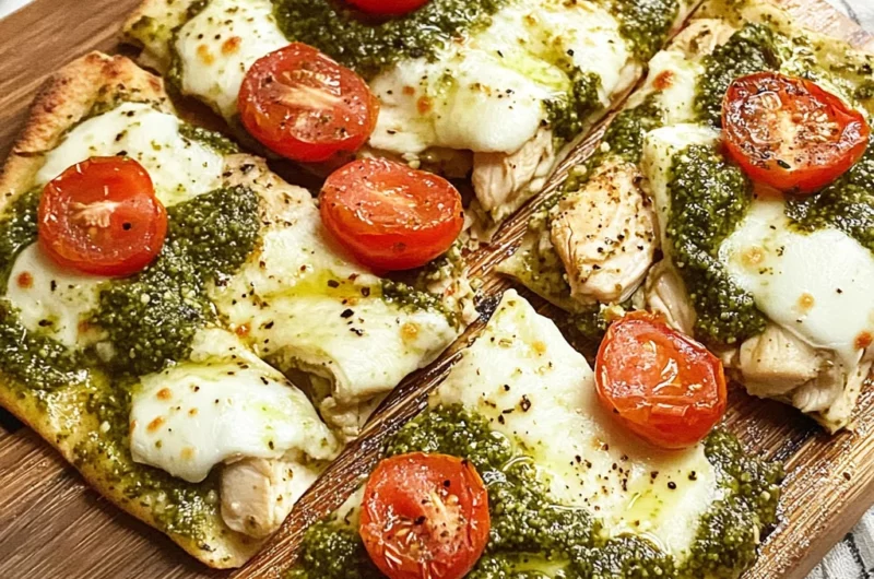 Pesto Chicken Flatbread: A Delicious and Easy Recipe for Dinner