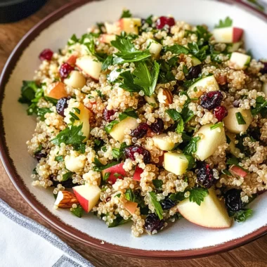 Quinoa Apple Salad: A Fruity, Fresh & Flavor-Packed Favorite
