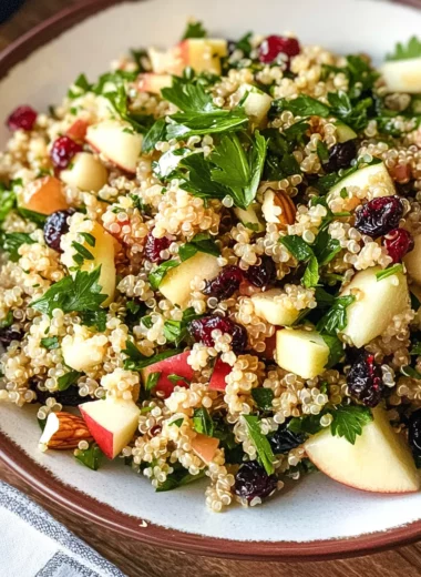 Quinoa Apple Salad: A Fruity, Fresh & Flavor-Packed Favorite