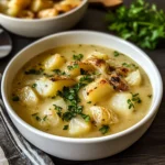 Roasted Garlic Potato Soup