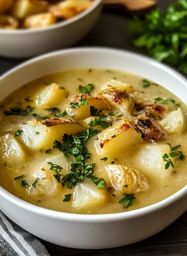 Roasted Garlic Potato Soup