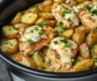 Slow Cooker Parmesan Garlic Chicken and Potatoes
