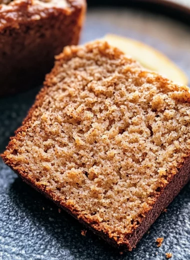 Spiced Applesauce Quick Bread
