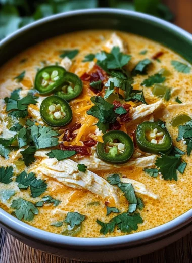 Spicy Jalapeño Popper Chicken Soup