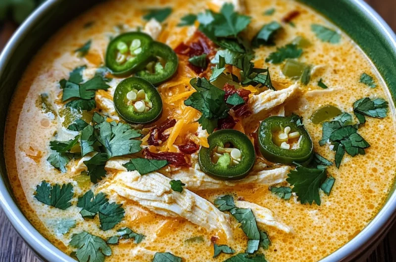 Spicy Jalapeño Popper Chicken Soup