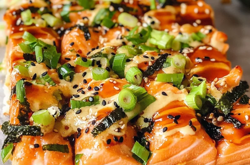 Spicy Salmon Sushi Bake Recipe