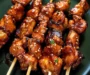 Sticky Bourbon Chicken Skewers