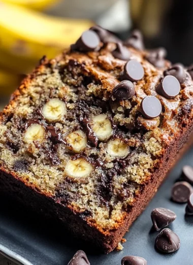 Super Moist Chocolate Chip Banana Bread Recipe