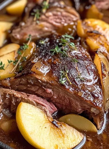Tasty Apple Cider Braised Pork Shoulder