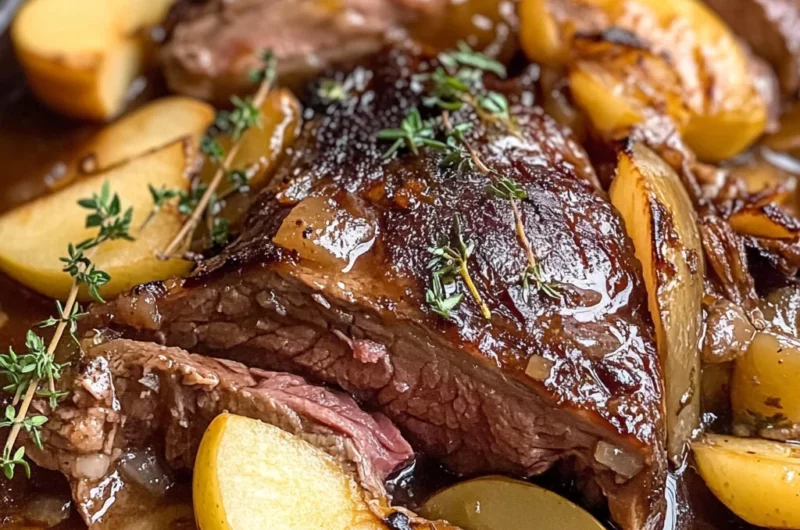 Tasty Apple Cider Braised Pork Shoulder