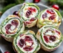 Tasty Christmas Cranberry Pinwheels