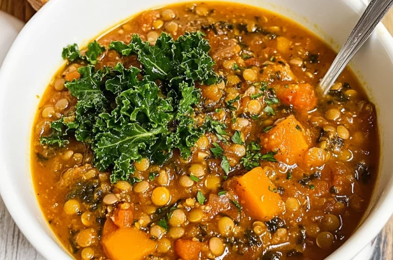 The Best Detox Crockpot Lentil Soup