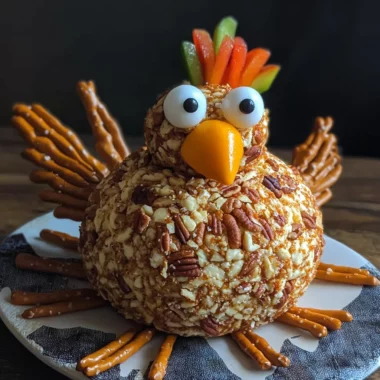 Turkey Shaped Cheese Ball