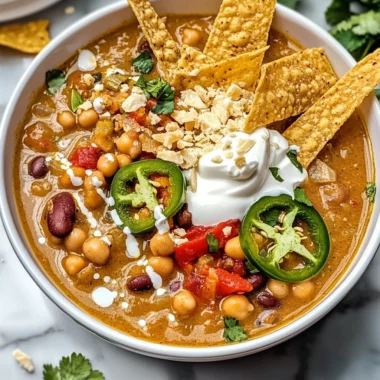 Vegan White Chickpea Chili