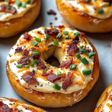 Zesty Bacon Cream Cheese Bagels