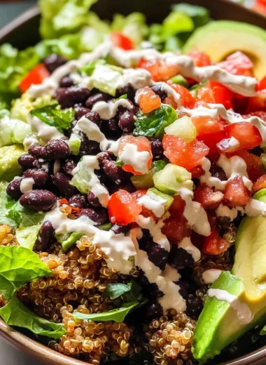 30 Minute Loaded Quinoa Taco Salad