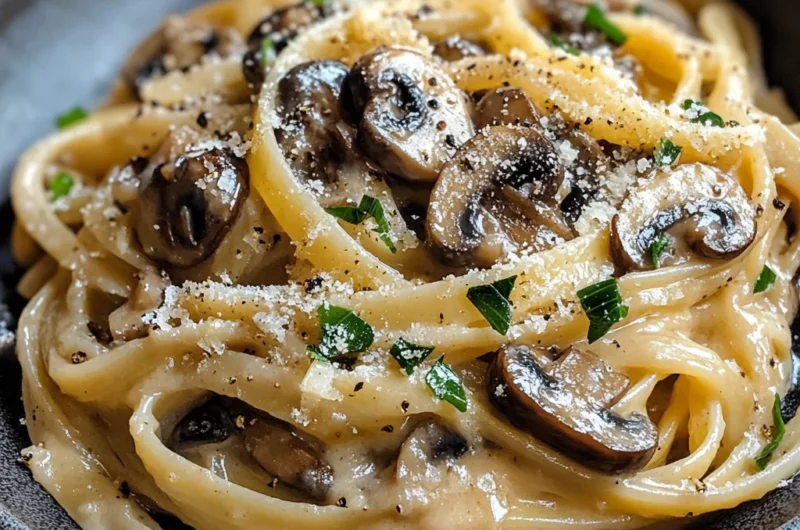 Caramelized Leek and Mushroom Gruyere Pasta