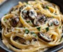 Caramelized Leek and Mushroom Gruyere Pasta