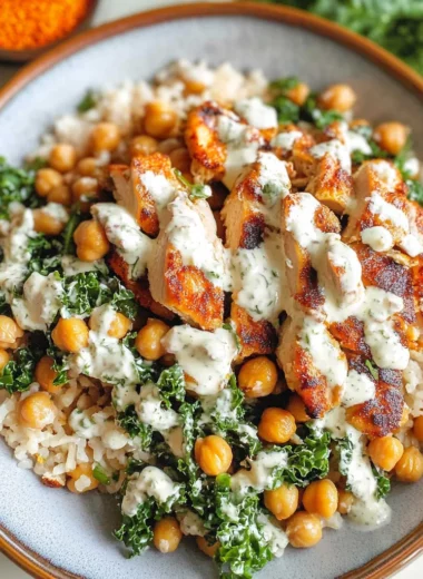 Chicken Caesar Crispy Rice Salad