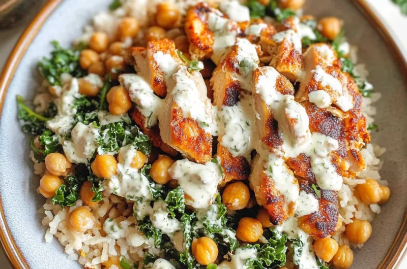 Chicken Caesar Crispy Rice Salad