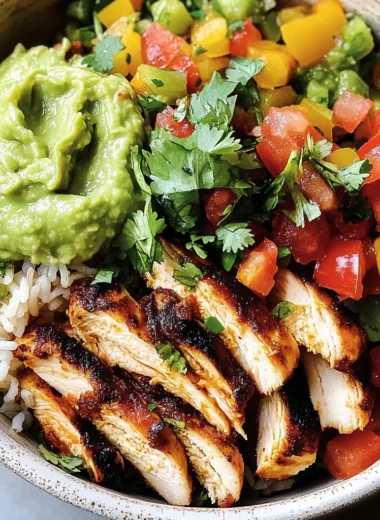Chicken Fajita Burrito Bowl