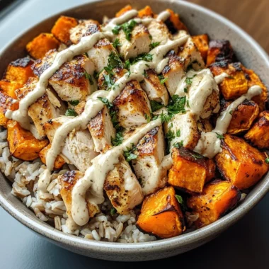 Chicken & Sweet Potato Rice Bowl