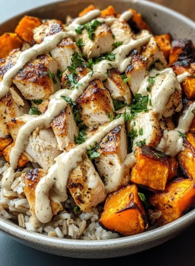 Chicken & Sweet Potato Rice Bowl