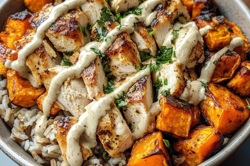 Chicken & Sweet Potato Rice Bowl